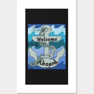 Welcome Aboard Boat Owner Captain Posters and Art